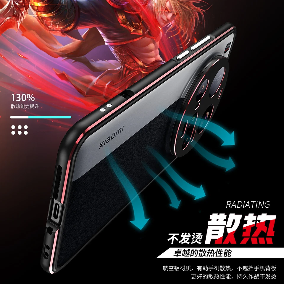 Ударопрочный гибридный алюминиевый металлический бампер с рамой и рамой для XiaoMi 15 Ultra - Изображение 3 из 4