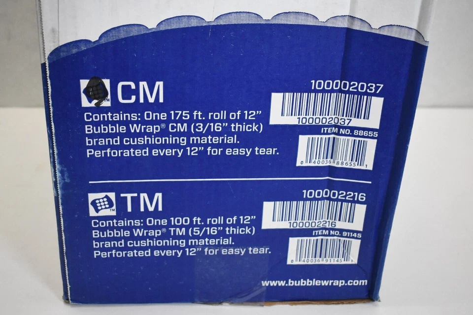 Sealed Air Bubble Wrap Multi-purpose Material Clear CM 175' 88655 100002037 - Image 2 of 4