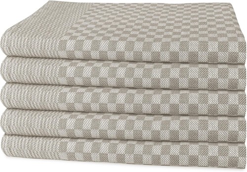 Tea Towel Pack of 5 Natural Large 90x50cm Commercial Grade Cotton Dish Cloth - 第 3/10 張圖片