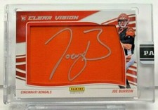 Joe Burrow 2020 Panini Instant Clear Vision RC Autograph Auto #d 10/10 - BENGALS