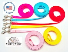 Nylon Small Dog & Cat Leash 3/8" & 1/2" many Colors & Lengths Made in USA