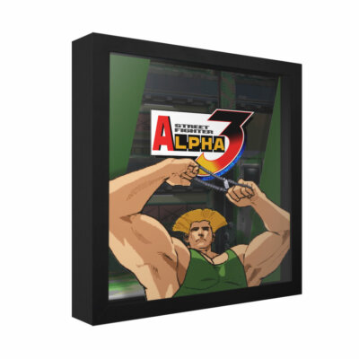 Street Fighter Alpha 3 (Guile Portrait) - 3D Shadow Box Frame (9'' x 9'')