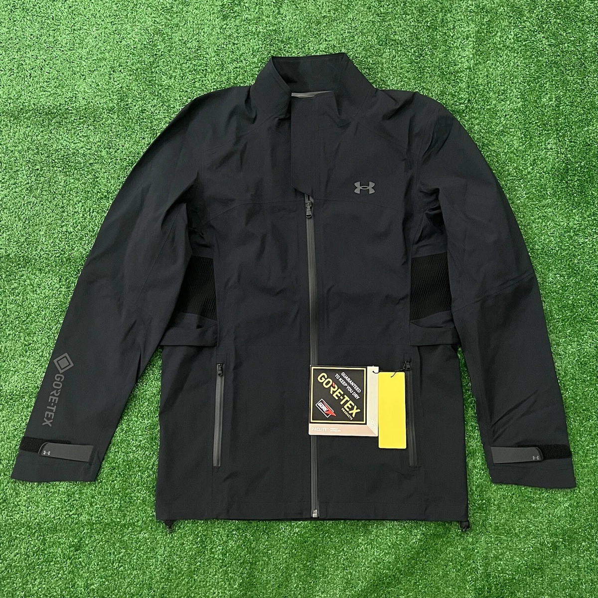 Under Armour Gore-tex Golf Storm Rain Jacket Black Mens S 1355814-002 $250  MSRP