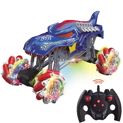1:16 RC Remote Control 4WD 360° Rotating RC Stunt Car With Lights Kids Toy Gift