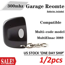 300MHZ Multicode 3089 MCS308911,3060 MCS306010, Keychain Remote 10 Dip Switches