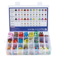 Car Automotive Standard Fuses Micro 2 Blade Mini Fuse Assortment W/ Puller x460