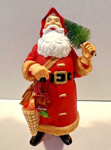 2000 Handcrafted Hallmark Keepsake Ornament Winterberry Santa Christmas Figurine - Picture 2 of 7