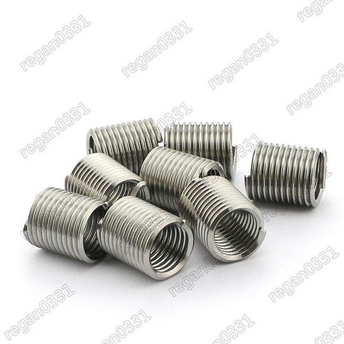 100pcs M6x1.0x1D Metric Helicoil Screw Thread Wire Inserts 304 ...