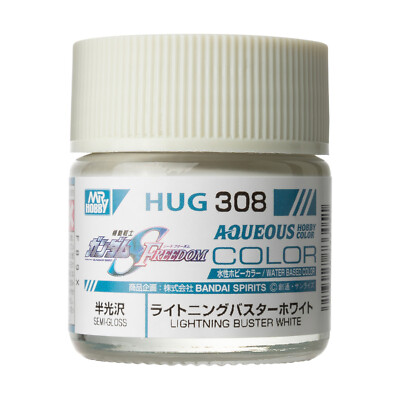 Mr. Hobby HUG308 Aqueous Gundam Color Lightning Buster White Modeling