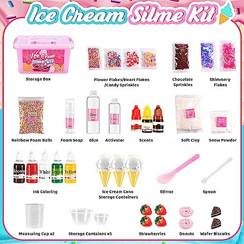 Veopoko Slime Kits for Girls, 6 7 8 9 10 11 12 Year Old Girl Gifts Craft Kits - Picture 3 of 5