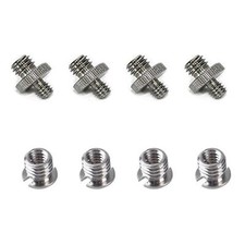 Honbay  4PCS 1/4" Male -3/8" Male Converter Screw 4PCS Female 1/4" to Metal ...