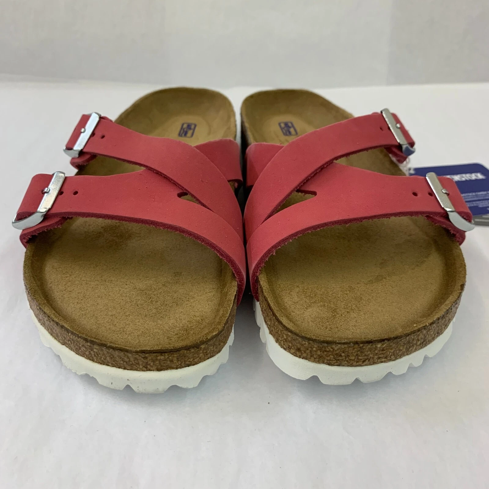 NEW BALANCE Birkenstock nuovo con scatola Yao Balance fucsia tulipano nabuk plantare morbido regolare