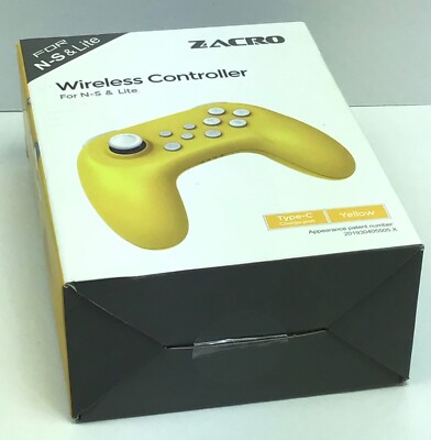 Zacro Rechargeable Wireless Controller / For Nintendo Switch + Lite / Yellow 
