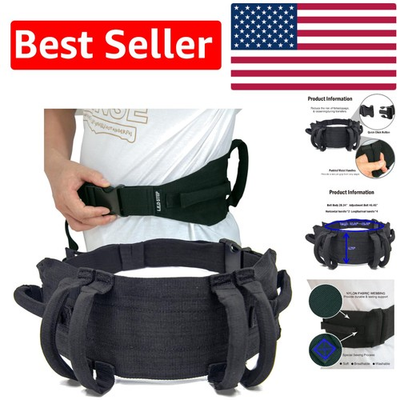 #ad 150 lbs Capacity Gait Belt with Quick Release amp; 6 Sturdy Handles Ideal for PT $33.99