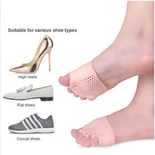 2x Fabric Metatarsal Pads with Gel Cushion Forefoot Pain Relief Foot Support UK
