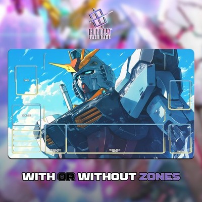 Gundam TCG Playmat 24x14''(60*35cm) | RX-78 Gundam - genähte Kanten