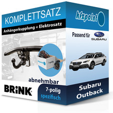Für Subaru Outback 14- BRINK Anhängerkupplung abnehmbar + 7polig E-Satz neu