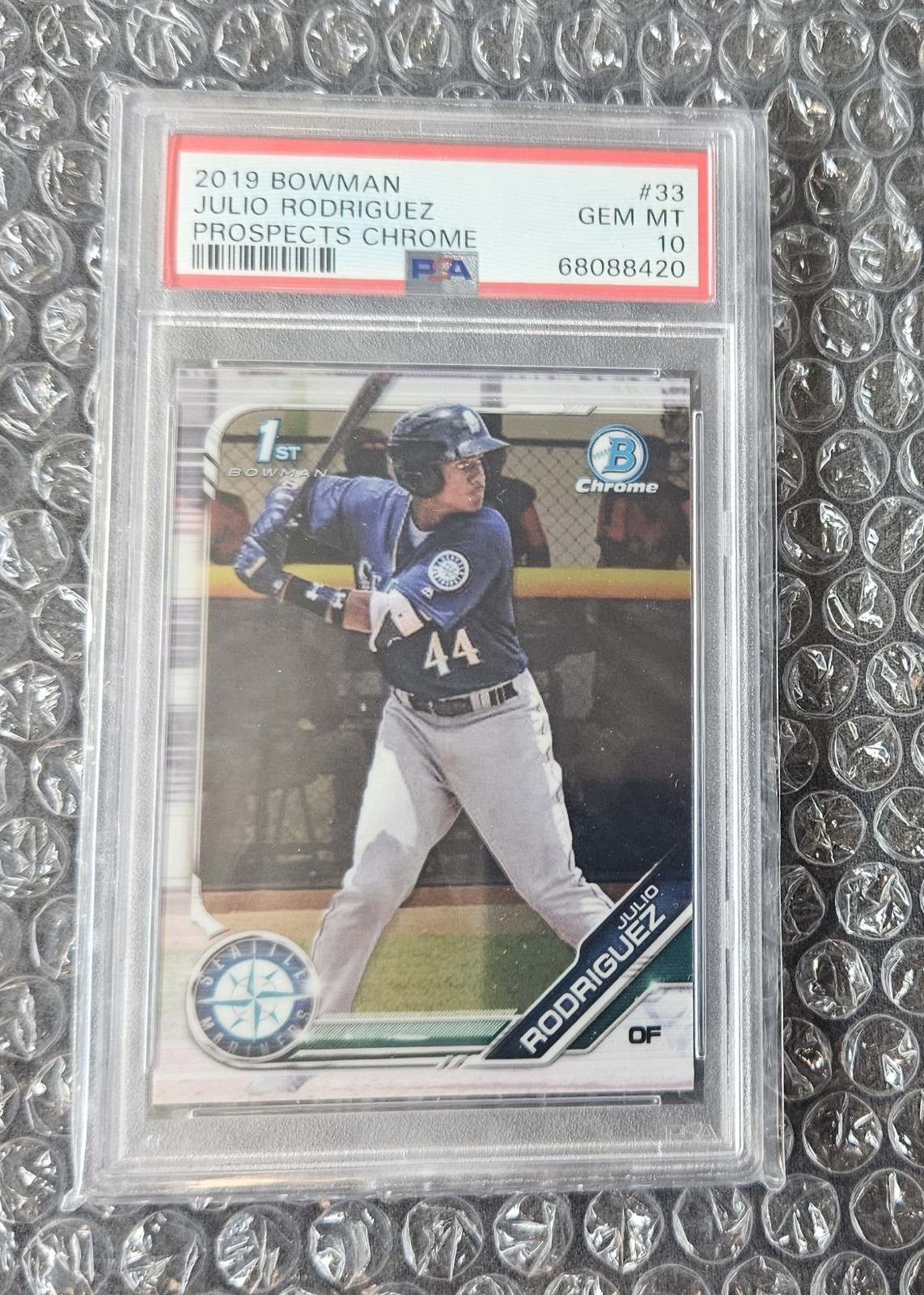 2019 1st Bowman Chrome Prospects #BCP33 Julio Rodriguez PSA 10