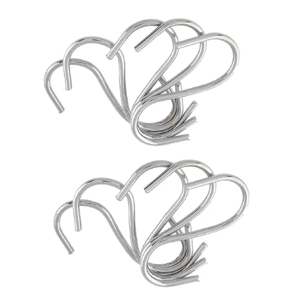 10 Pieces Hard Tough "S" Shape Type House Kitchen Hanger Hook Stainless Steel C - Image 3 of 4