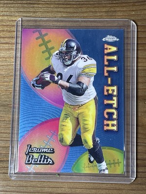 2024 Topps Chrome Jerome Bettis All-Etch X-Fractor Card CAE-JB Steelers F6