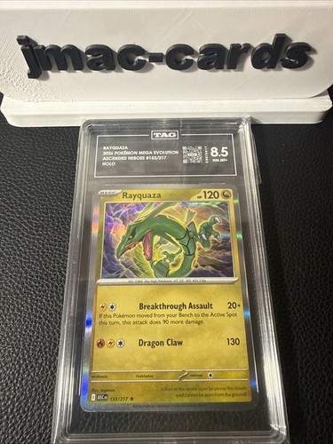 Rayquaza graded TAG 8.5 for sale on eBay