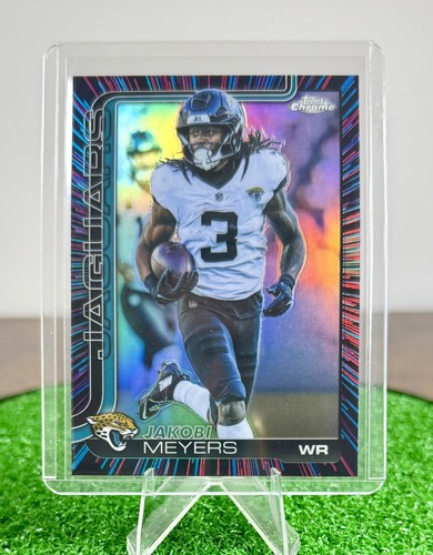 2025 Topps Chrome Football - Jakobi Meyers Neon Pulse Refractor #176 Jaguars SP