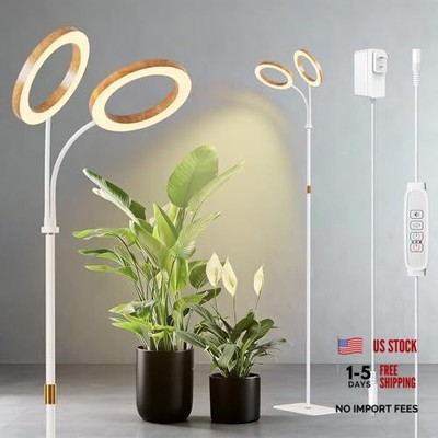 Dual Head Grow Light for Indoor Plants Full Spectrum-Floor Standing 2head/68in
