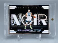 Karl Anthony Towns 2019-20 Panini Noir Feature Length /25 Timberwolves Knicks