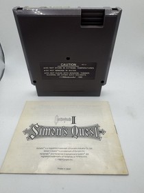 Castlevania II: Simon's Quest (NES, 1988). with Manual Authentic