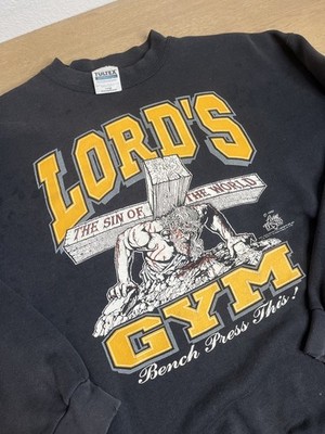 Vintage 90's Lord's Gym Living Epistles Crewneck Black XL | eBay