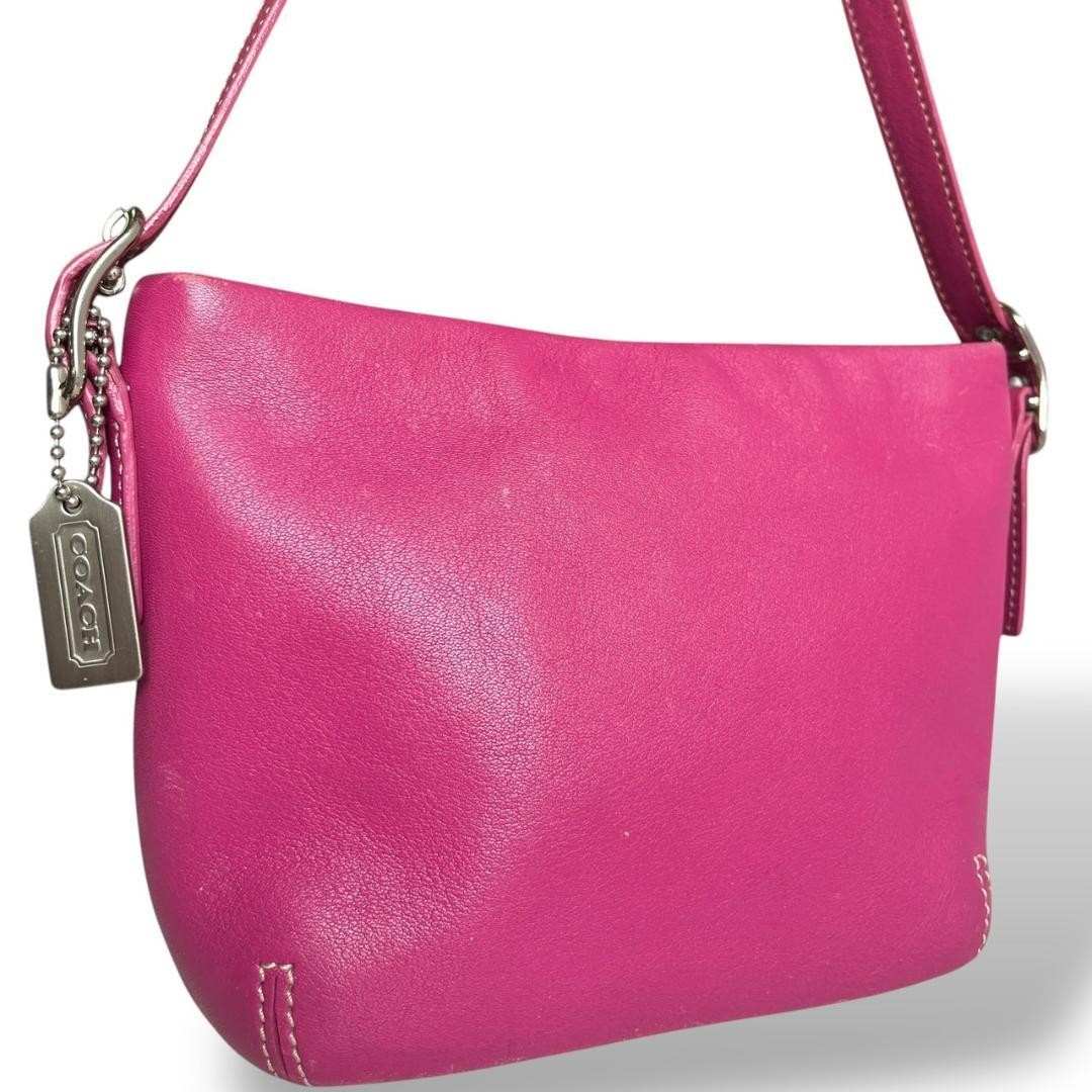COACH Shoulder Bag with Detachable Accessory Pouch in Signature Design