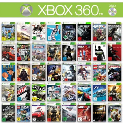 Xbox 360 Spiel Zur Auswahl Nur Disk CD GTA FIFA COD Spiderman Minecraft Halo PES
