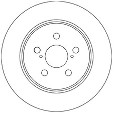 2x Bremsscheibe hinten für Toyota Yaris P21 | 26239275