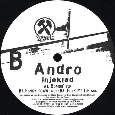 Andro - Injekted - Dutch 12'' Vinyl - 2001 - Work White