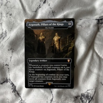 MTG Commander: LOTR Argonath, Pillars of the Kings the Ozolith Borderless  Card