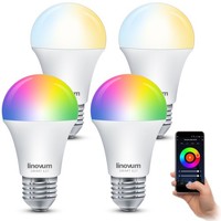 4X Led E27 Smart Lampe Leuchtmittel GlüHbirne Steuerbar Via App Alexa Google Rgb