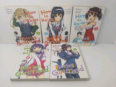 How to Raise a Boring Girlfriend English Manga Volumes 1, 2, 3, 4, 5 OOP 