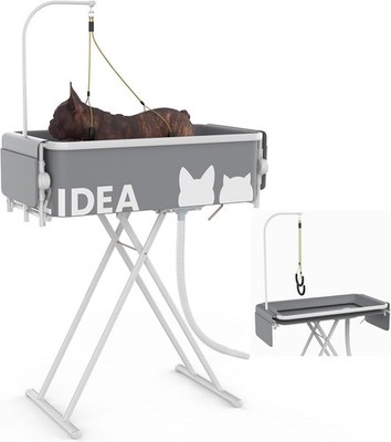 PAWZIDEA 33 Foldable Portable Dog Bathtub Grooming