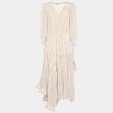 Stella McCartney White Logo Print Marley Midi Dress S