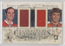 2010 ITG Enshrined Classmates Black /19 Bobby Clarke Jacques Laperriere HOF 1pc9