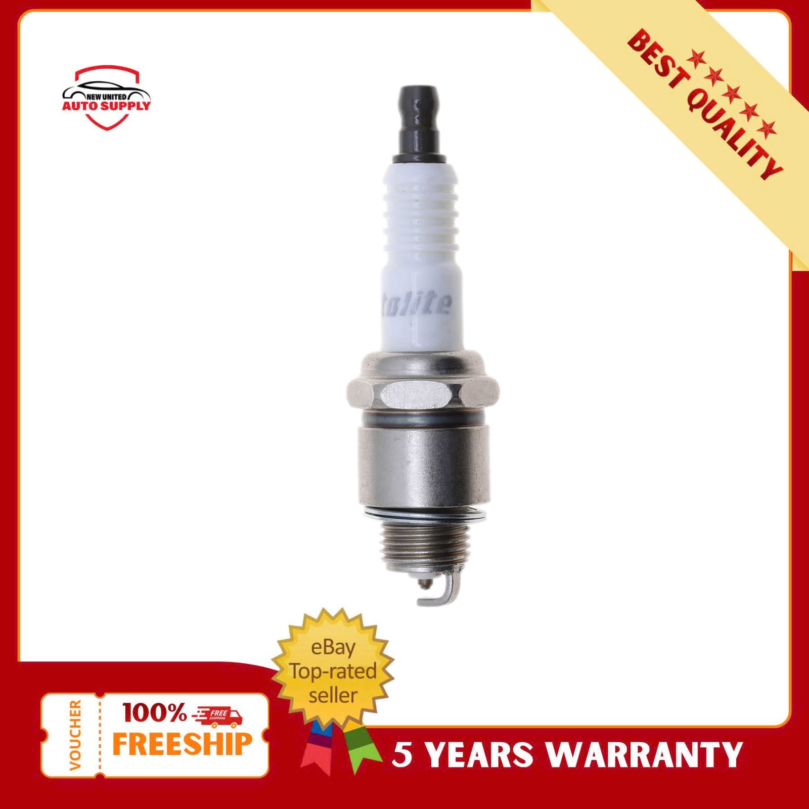 4x Autolite AP85 Platinum Spark Plug 14mm Heat Range 8 for Buick Cadillac