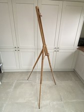 Vintage Hardwood Portable Travel Field Easel Art Painting Outdoor Studio Large