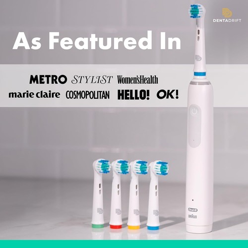 Cabezales de cepillo de dientes de repuesto compatibles con Oral B Braun paquete de 1 o 4 - Imagen 4 de 8