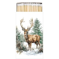 Streichholzschachtel Winter Stag 45 StreichhöLzer Ambiente | Hirsch