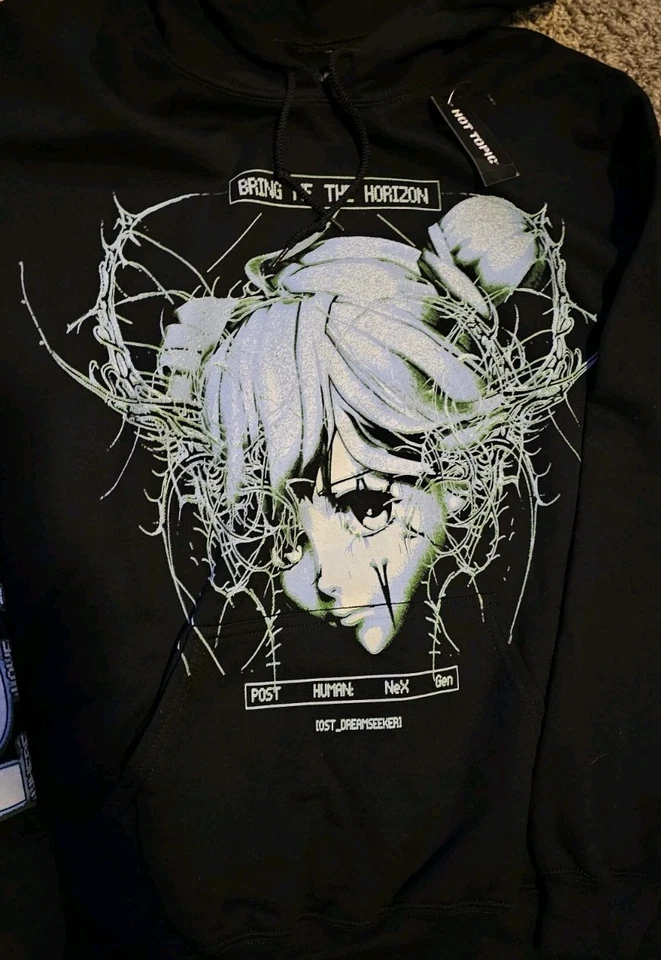 Sudadera con Capucha Bring Me The Horizon Post Human: Nex Gen Talla Grande Personaje Anime Foto 2 de 2