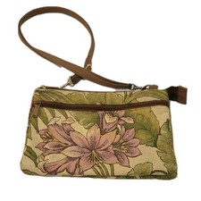 Danny K Beverly Hills Vintage Purse Floral Embroidered Bag w/ Dual Sided Colors