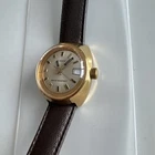 1976 Women’s  Timex Viscount Gold Plated Silver Tone Dial Automatic Watch
