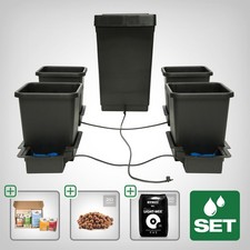 Autopot 1Pot Komplettset 4x15L - stromlos Bewässerung BioBizz Erde+BioTabs 80x80