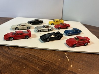 Monogram Mini Exacts 1:87 Lot of 9 with 3 Ferraris, Lamborghini, Porsche, Etc