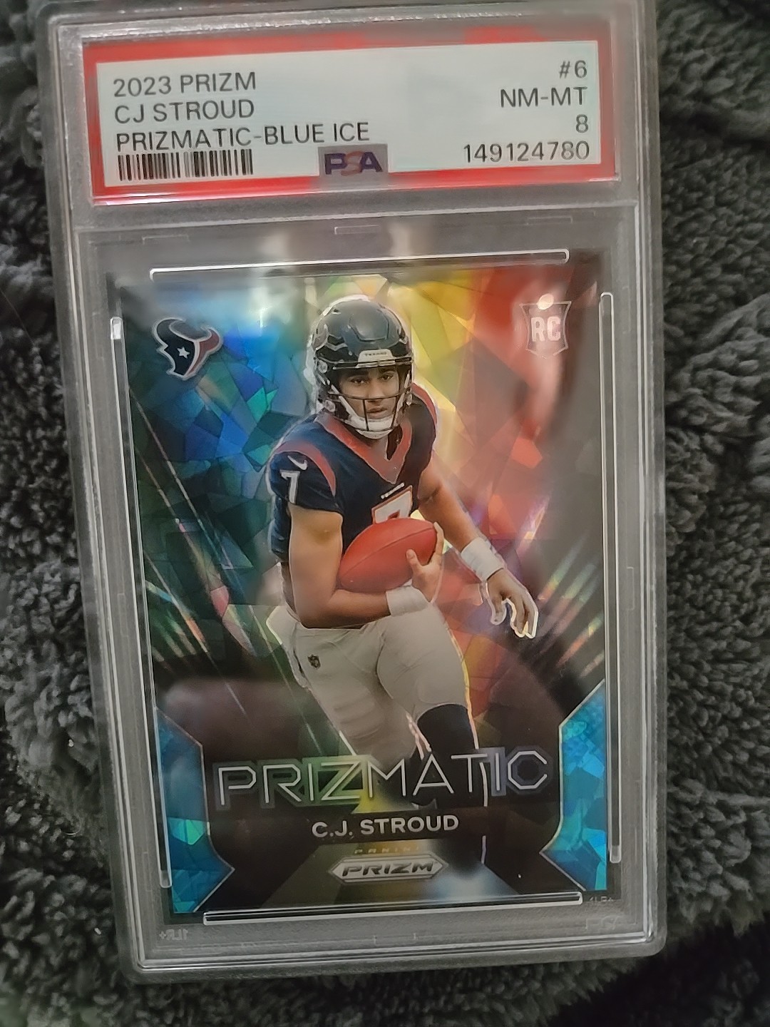2023 Panini Prizm - Prizmatic C.J. Stroud #6 Blue Ice Prizm /99 (RC)